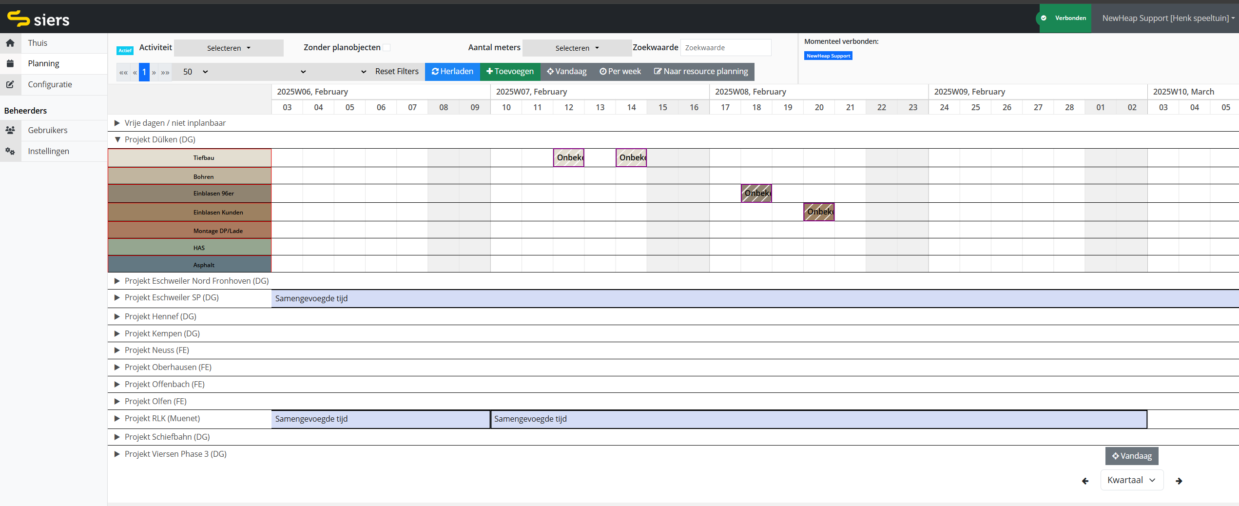 Casebeeld van Siers Planning
