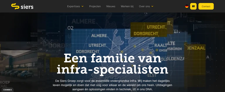 Projectbeeld van Hoofdleidingenportaal Siers