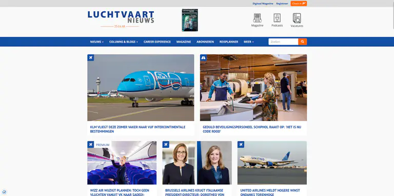 Projectbeeld van Luchtvaartnieuws & Zakenreisnieuws