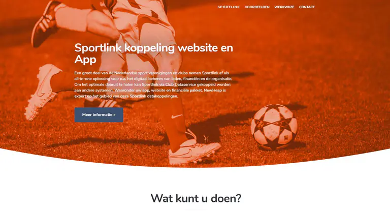 Projectbeeld van Sportlink-koppeling.nl